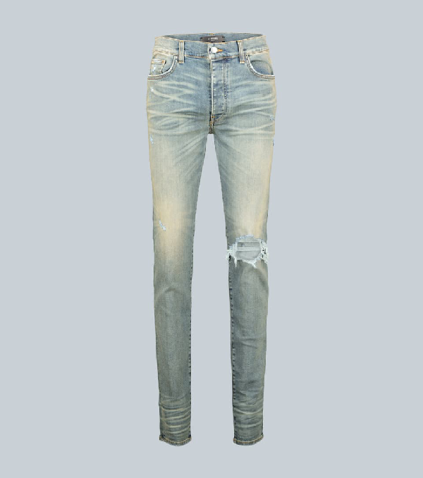 amiri broken jeans