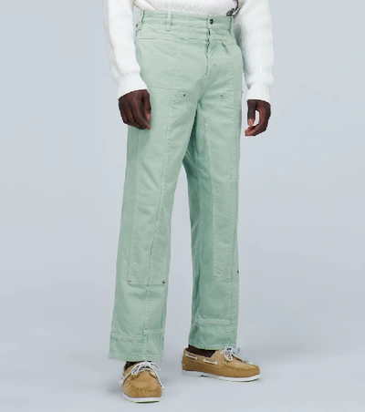 Shop Jacquemus Le De Nîmes Soleil Jeans In Green