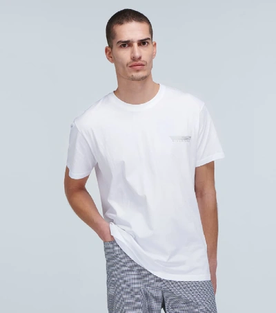Shop Givenchy Reflective Bands T-shirt In White