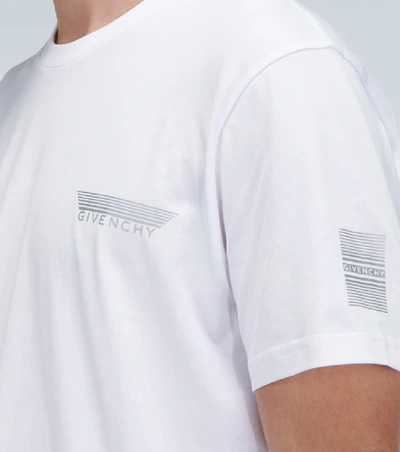 Shop Givenchy Reflective Bands T-shirt In White