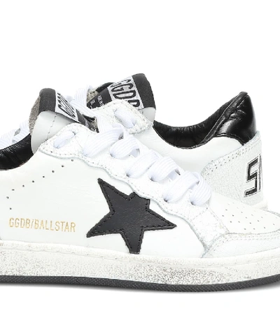 Shop Golden Goose Superstar Leather Sneakers In White