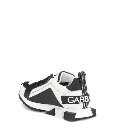 Shop Dolce & Gabbana Leather Sneakers In Black