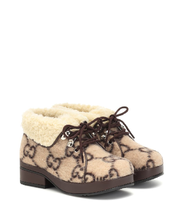 gucci wool ankle boot