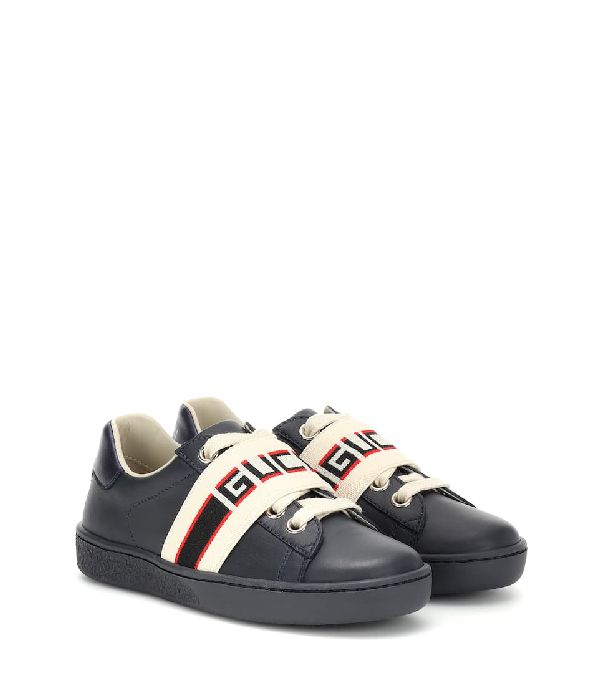 gucci white new ace elastic band sneakers