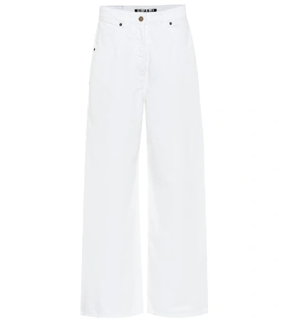 Shop Jacquemus Le Jean De Nîmes Wide-leg Jeans In White