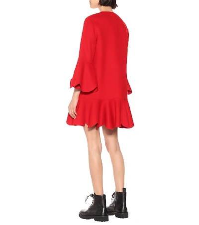 Shop Valentino Wool And Cashmere Coat In Red