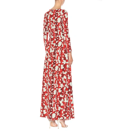 Shop Temperley London Nellie Printed Dress In Red