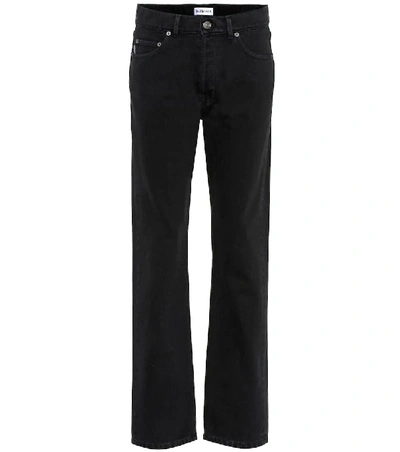 Shop Balenciaga Standard Mid-rise Straight Jeans In Black