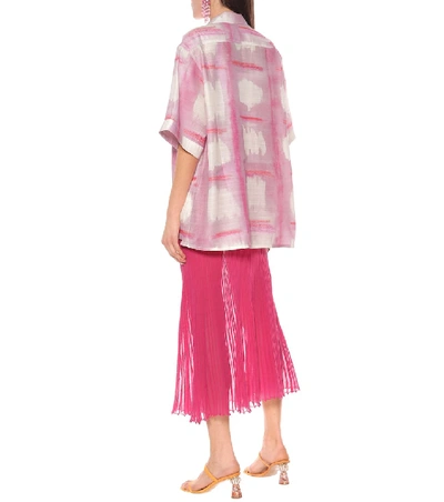 Shop Jacquemus La Chemise Vallena Shirt In Pink