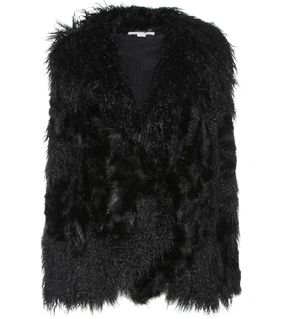 Shop Stella Mccartney Faux Fur Jacket In Black