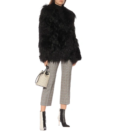 Shop Stella Mccartney Faux Fur Jacket In Black