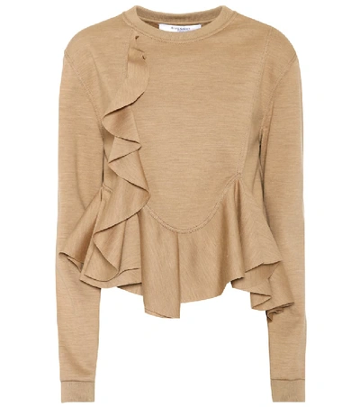 Shop Givenchy Wool-jersey Top In Beige