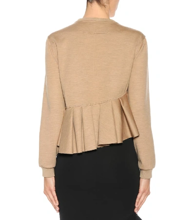 Shop Givenchy Wool-jersey Top In Beige