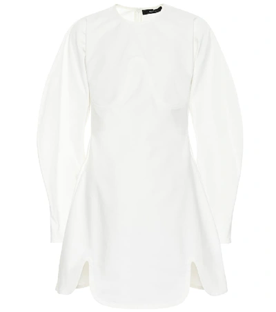 Shop Ellery Teeny Voluminous Sleeve Cotton Dress In White