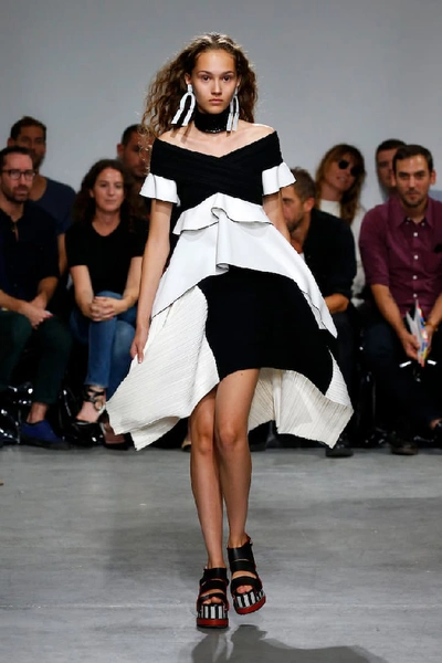 Shop Proenza Schouler Asymmetric Skirt In Black