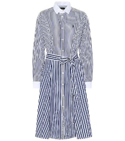 Polo Ralph Lauren Striped Cotton-poplin Shirt Dress In Multicoloured |  ModeSens