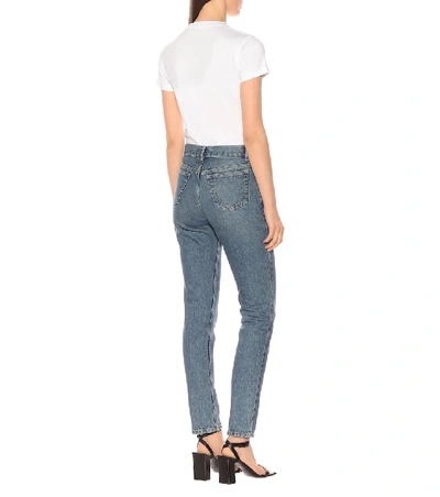 Shop Balenciaga High-rise Straight Jeans In Blue