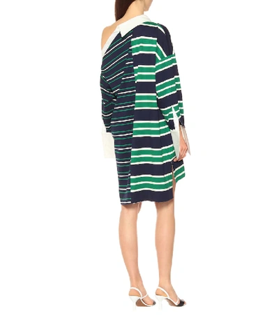 Shop Monse Striped Shirt Dress In Multicoloured