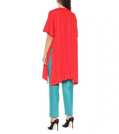 Shop Marni Cotton T-shirt Dress In Red