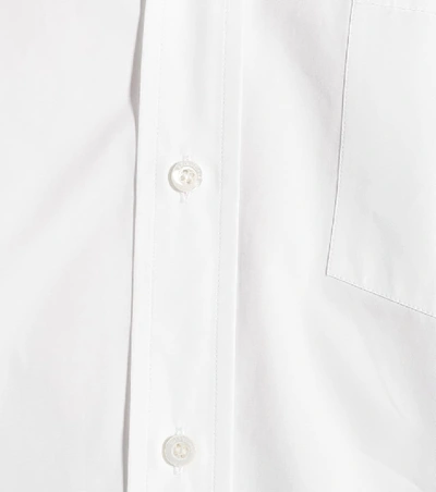 Shop Balenciaga Swing Oversized Cotton-poplin Shirt In White
