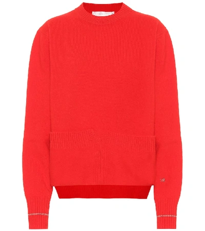 Shop Victoria Beckham Wool Sweater In Red