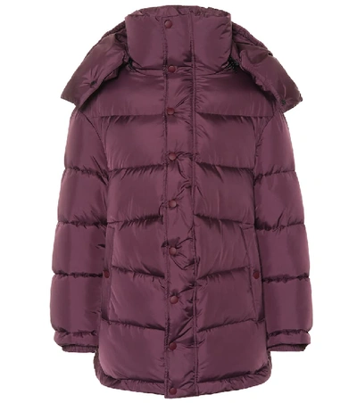 Shop Balenciaga New Swing Puffer Jacket In Purple