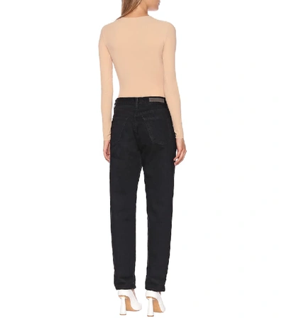 Shop Grlfrnd Devon High-rise Slim Jeans In Black