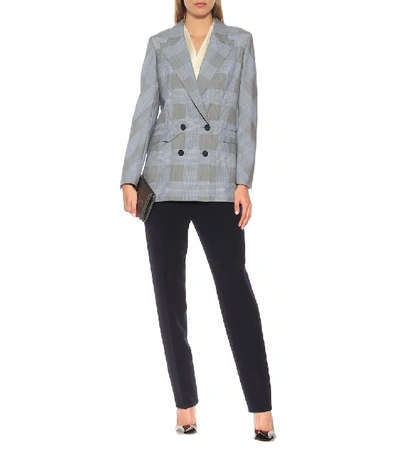 Shop Roland Mouret Bourne Wool And Mohair Blazer In Blue