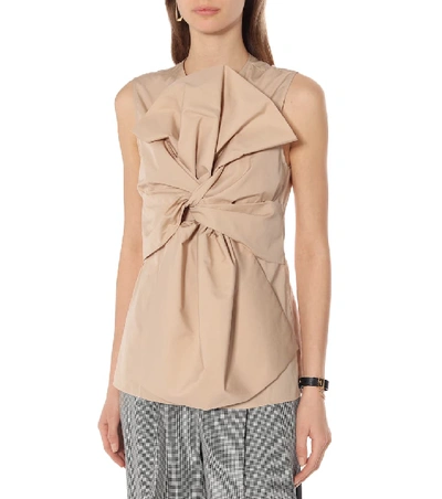 Shop Givenchy Cotton Top In Beige
