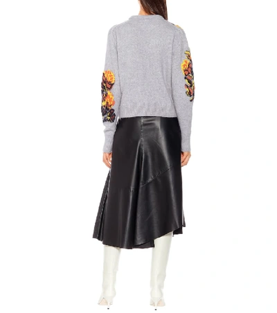 Shop Chloé Wool And Alpaca-blend Sweater In Grey