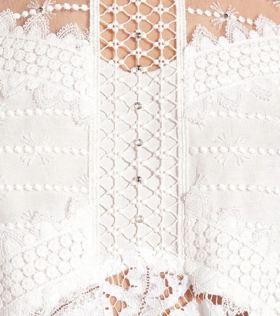 Shop Isabel Marant Tilly Lace Top In White