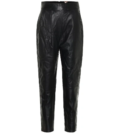 Shop Johanna Ortiz Crossing Legacies Leather Pants In Black