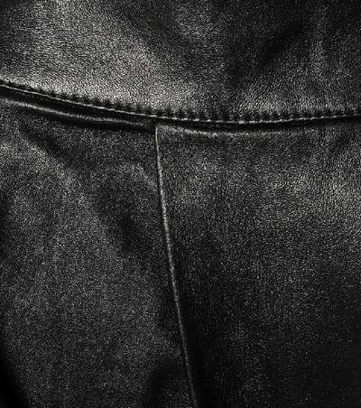 Shop Johanna Ortiz Crossing Legacies Leather Pants In Black