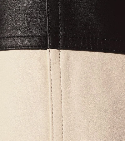 Shop Ami Alexandre Mattiussi Leather Culottes In Black