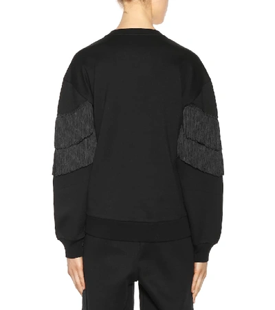 Shop Stella Mccartney Cotton-blend Sweatshirt In Black