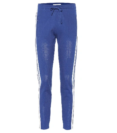 Shop Isabel Marant Étoile Darion Knitted Trackpants In Blue