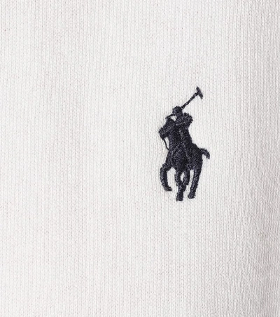 Shop Polo Ralph Lauren Cotton-jersey Sweatshirt In White