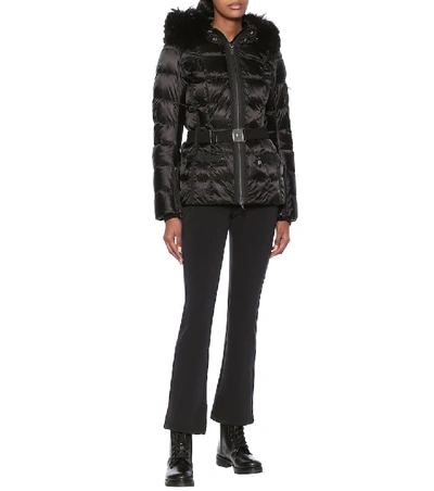Shop Bogner Gloria Fur-trimmed Ski Jacket In Black