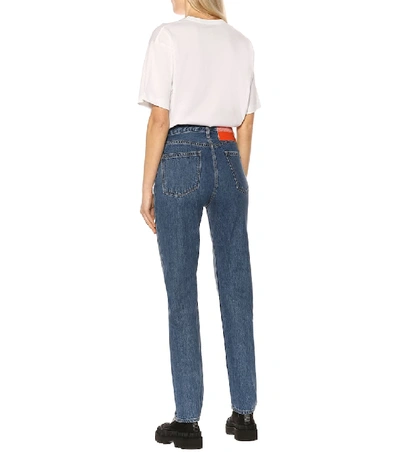 Shop Calvin Klein Jeans Est.1978 High-rise Straight-leg Pants In Blue