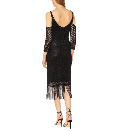 Shop Altuzarra Octavia Knitted Midi Dress In Black