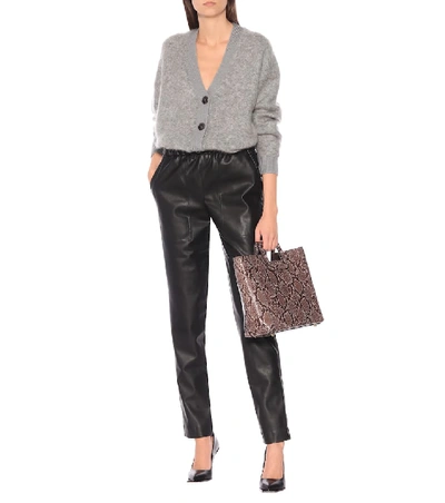 Shop Tibi Faux Leather Pants In Black