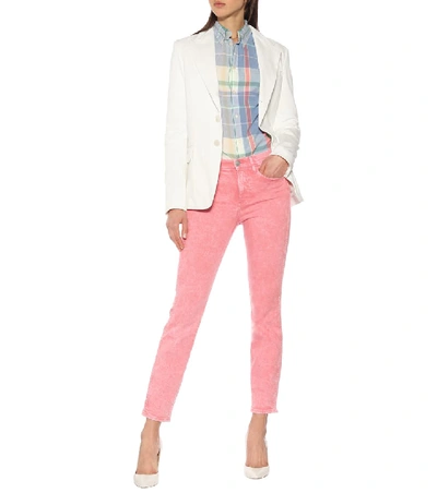 Shop 3x1 Stevie High-rise Straight Jeans In Pink