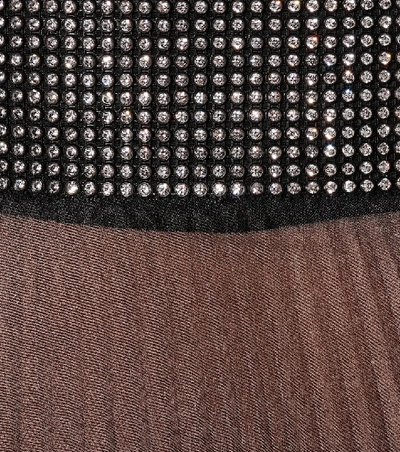 Shop Christopher Kane Embellished Tulle Skirt In Black