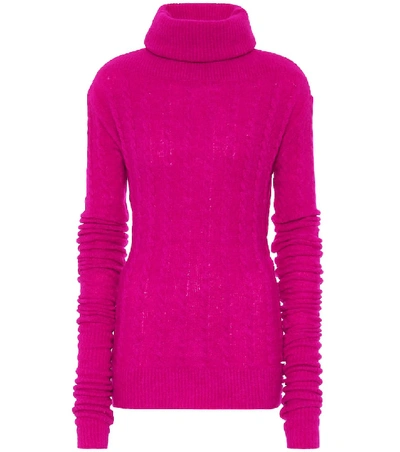 Shop Jacquemus La Maille Sofia Wool-blend Sweater In Pink
