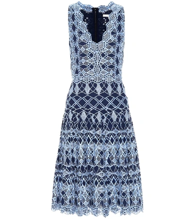 Shop Jonathan Simkhai Cotton Lace Dress In Blue