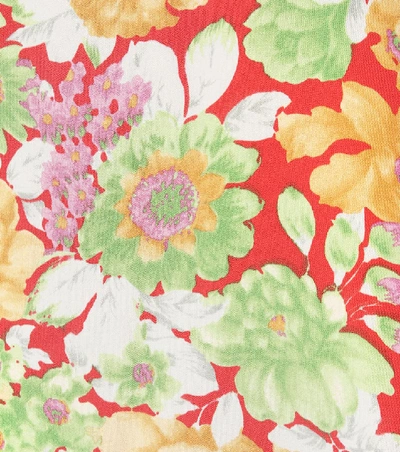 Plan C Floral Print Maxi Dress In Multicoloured