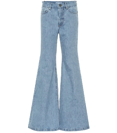 Shop Matthew Adams Dolan Mid-rise Bootcut Jeans In Blue