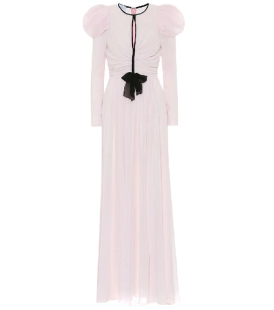 Shop Giambattista Valli Silk-crêpe Gown In Pink