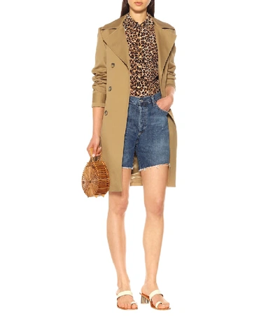 Citizen Of Humanity Marlow Distressed Denim Shorts In Blue