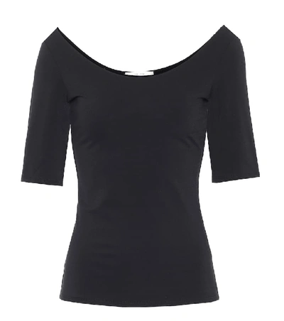 Shop The Row Alto Jersey Top In Black